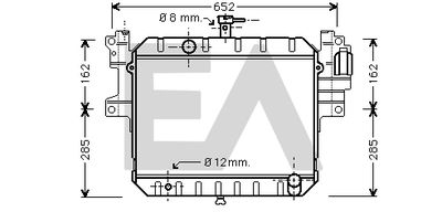 Радиатор, охлаждение двигателя EACLIMA 31R19025 для DAIHATSU FEROZA