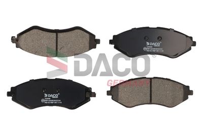 Комплект тормозных колодок, дисковый тормоз DACO Germany 325008 для DAEWOO LACETTI