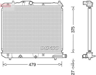 DENSO DRM47013 Крышка радиатора  для SUZUKI SPLASH (Сузуки Сплаш)