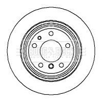 BORG & BECK BBD4923 Тормозные диски  для BMW 7 (E32) 730 i,iL
