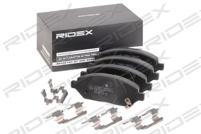 Комплект тормозных колодок, дисковый тормоз RIDEX 402B1288 для OPEL KARL