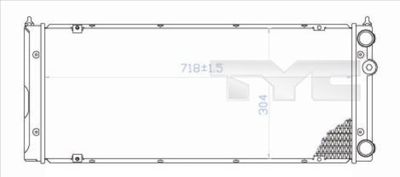 TYC 737-0020 Радиатор охлаждения двигателя для VW PASSAT B3/B4 Variant (3A5, 35I)