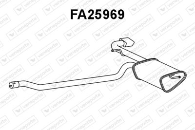 Глушитель выхлопных газов конечный VENEPORTE FA25969 для FIAT 500X