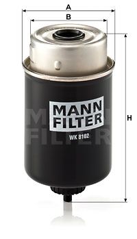 Bränslefilter MANN-FILTER WK 8102