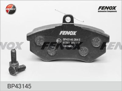 Комплект тормозных колодок, дисковый тормоз FENOX BP43145 для CHERY FULWIN