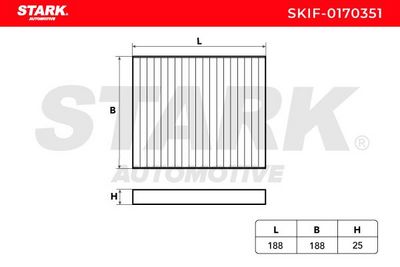 Филтър купе (поленов филтър) STARK SKIF-0170351