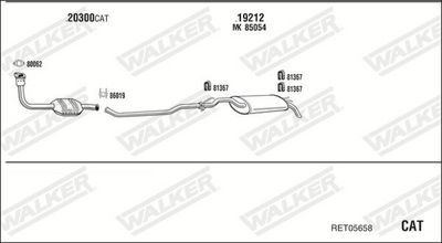 Изпускателна система WALKER RET05658
