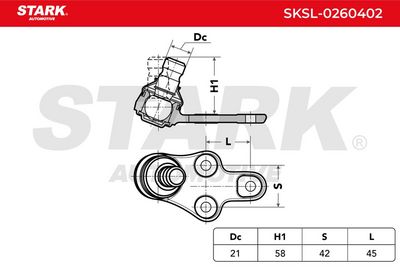 Шарнири STARK SKSL-0260402
