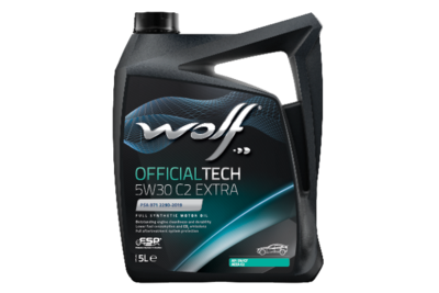 Motoreļļa WOLF OFFICIALTECH 5W30 C2 EXTRA 5L