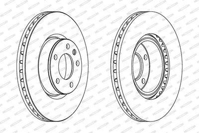BREMSSCHEIBE FERODO DDF330C 1