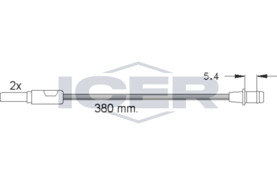ICER 610244 E C Датчик износа тормозных колодок  для RENAULT (Рено)