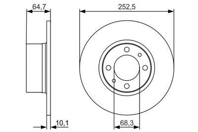 BOSCH 0 986 479 988 Тормозной диск 
