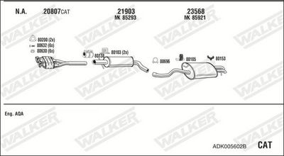 Изпускателна система WALKER ADK005602B