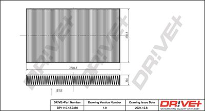 Dr!ve+ DP1110.12.0360 Фильтр салона  для LAND ROVER DISCOVERY IV (L319) 5.0 V8 4x4