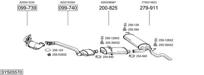 SISTEM DE ESAPAMENT BOSAL SYS05570