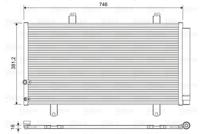 Kondensor, klimatanläggning VALEO 822584