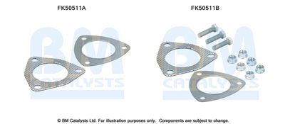 Montážní sada, výfuková trubka BM CATALYSTS FK50511
