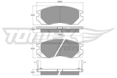 Bremsbelagsatz, Scheibenbremse