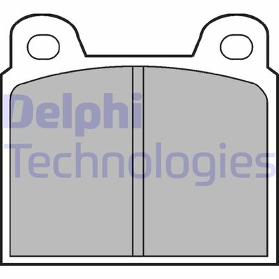Комплект тормозных колодок, дисковый тормоз DELPHI LP20 для BMW 1500-2000