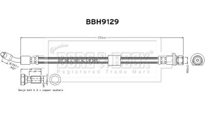 спирачен маркуч BORG & BECK BBH9129