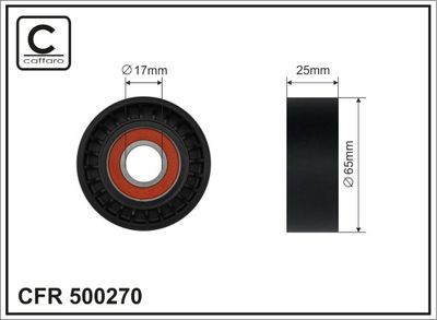 Tensioner Pulley, V-ribbed belt 500270