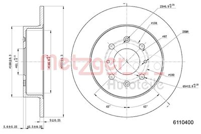 Brake Disc 6110400