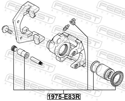 Repair Kit, brake caliper 1975-E83R