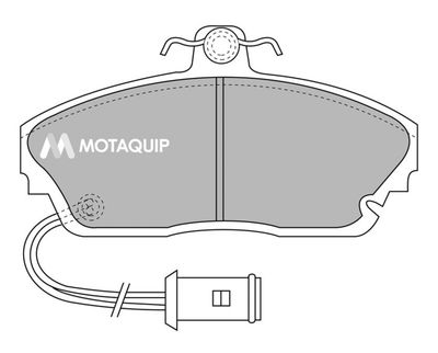 Комплект тормозных колодок, дисковый тормоз MOTAQUIP LVXL387 для ACURA LEGEND