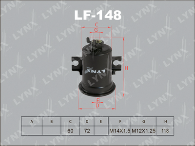 LF-148 LYNXauto Топливный фильтр