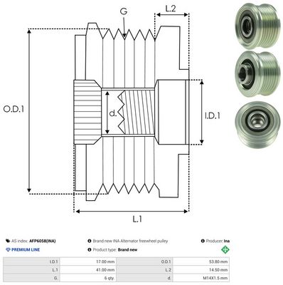 SISTEM ROATA LIBERA GENERATOR AS-PL AFP6058INA 3