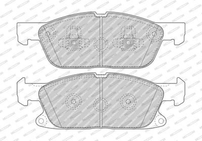 BREMSBELAGSATZ SCHEIBENBREMSE FERODO FDB5087 1