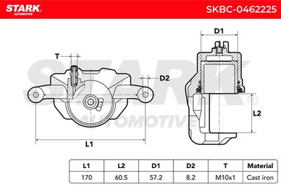 спирачен апарат STARK SKBC-0462225