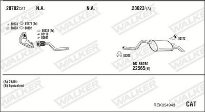 Изпускателна система WALKER REK054943