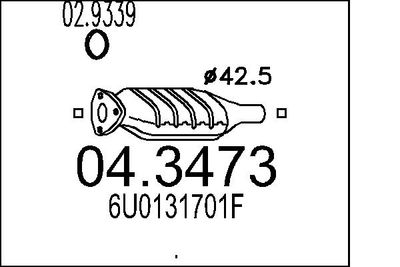 Katalyzátor MTS 04.3473 pro ŠKODA (Skoda Felicia)