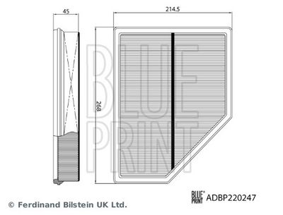 Luftfilter BLUE PRINT ADBP220247