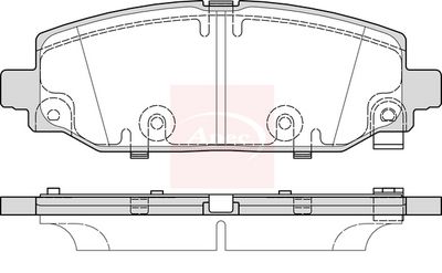 APEC Brake Pad Set, disc brake PAD2451