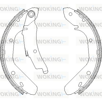 Комплект тормозных колодок WOKING Z4024.00 для VW JETTA