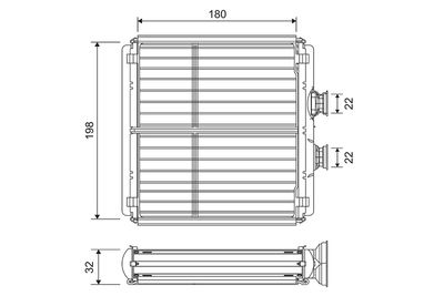 VALEO Kachelradiateur, interieurverwarming (811508)