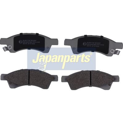 JAPANPARTS Комплект тормозных колодок, дисковый тормоз