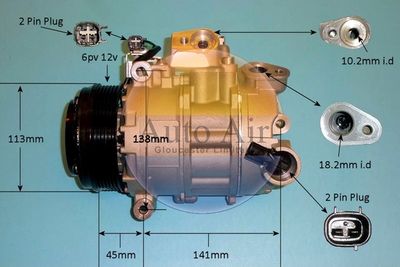 Compressor, air conditioning Auto Air Gloucester 14-9796P