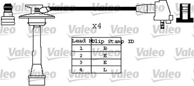 Комплект проводов зажигания VALEO 346419 для TOYOTA RAV 4