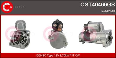 CASCO CST40466GS Стартер  для LAND ROVER RANGE ROVER III (L322) 3.6 D 4x4