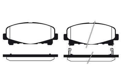 Комплект тормозных колодок, дисковый тормоз RAICAM RA.1119.0 для ACURA TLX