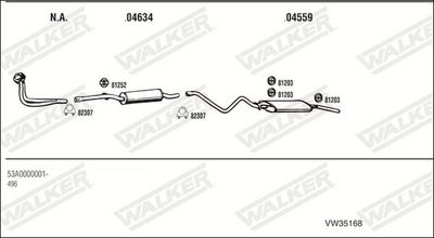 Изпускателна система WALKER VW35168