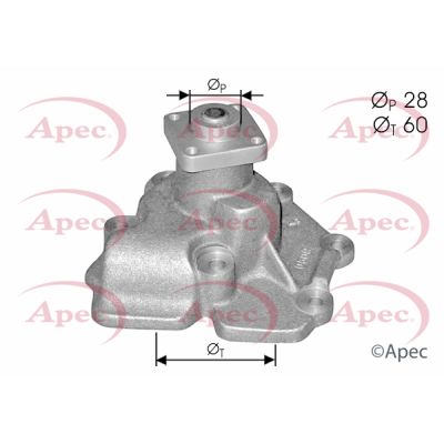 Water Pump, engine cooling APEC AWP1177