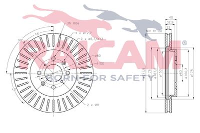 Тормозной диск RAICAM RD01282 для SUZUKI SWIFT