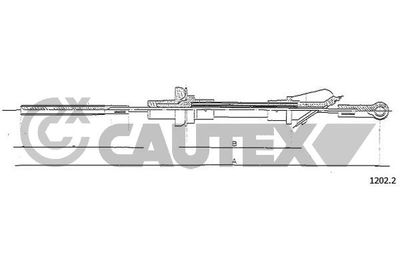 Трос, управление сцеплением CAUTEX 766317 для LANCIA A