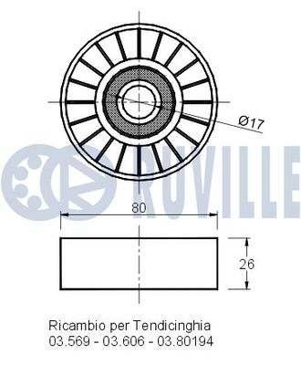 ROLA GHIDARE/CONDUCERE CUREA TRANSMISIE RUVILLE 540483 1