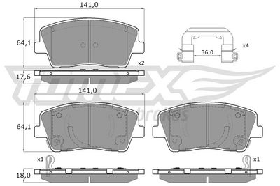 Bremsbelagsatz, Scheibenbremse