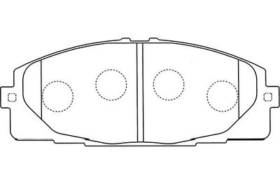 Kavo Parts Комплект тормозных колодок, дисковый тормоз